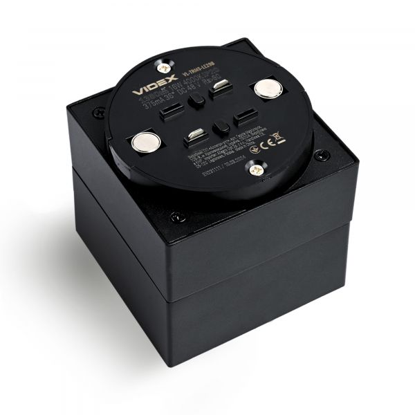 Светильник МАГНИТНЫЙ трековый VIDEX LE29B 16W 4000K 48V Black