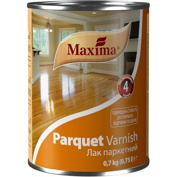Лак Maxima паркетний алкідно-уретановий-акриловий 0.75 л Глянсовий