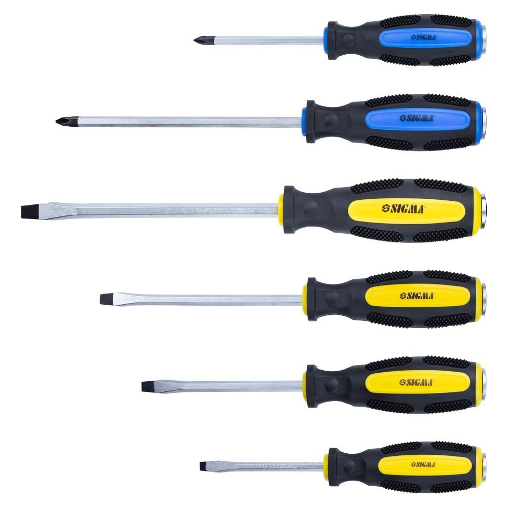 Набор ударных отверток 6 шт CrV SIGMA (4001111) 6 шт CrV (4001111)