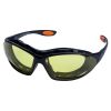 Набір окуляри захисні з обтюратором і змінними дужками Super Zoom anti-scratch, anti-fog (бурштин) S