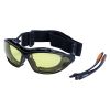 Набір окуляри захисні з обтюратором і змінними дужками Super Zoom anti-scratch, anti-fog (бурштин) S