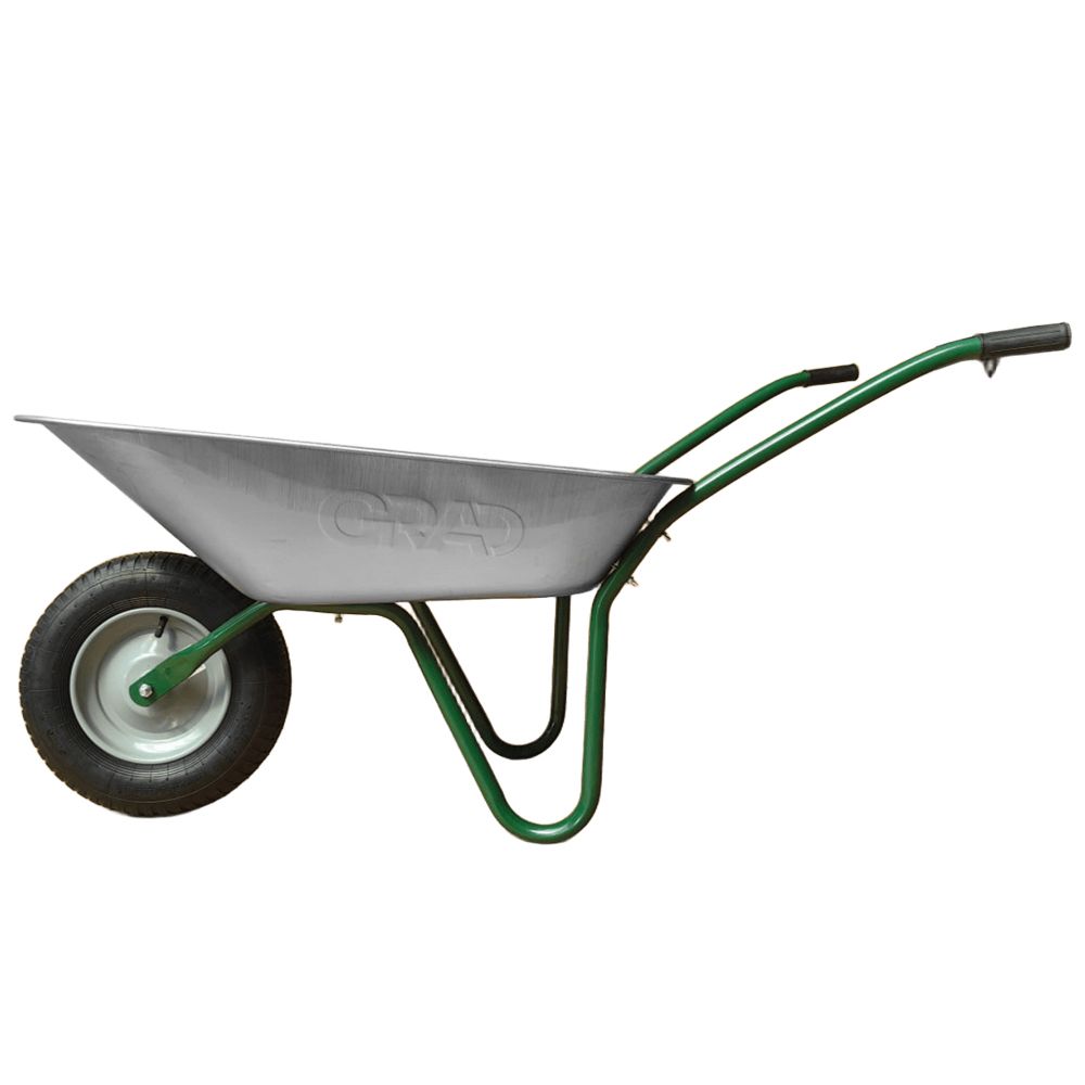 Тачка садовая одноколесная 65л 90кг колесо 14" (из 4-х ЧАСТЕЙ) GRAD (5055765)