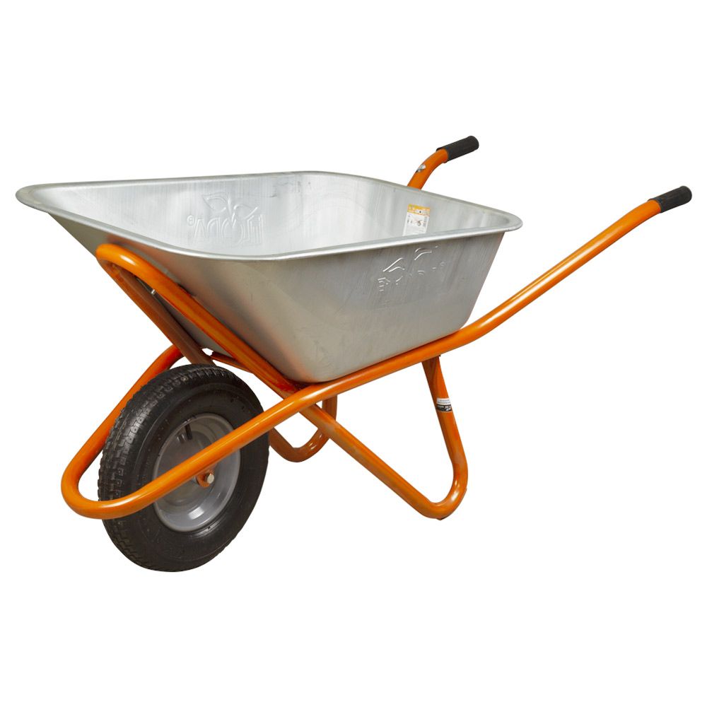 Тачка строительная одноколесная 90л 200кг колесо 15" (из 4-х ЧАСТИН) FLORA (5056464)