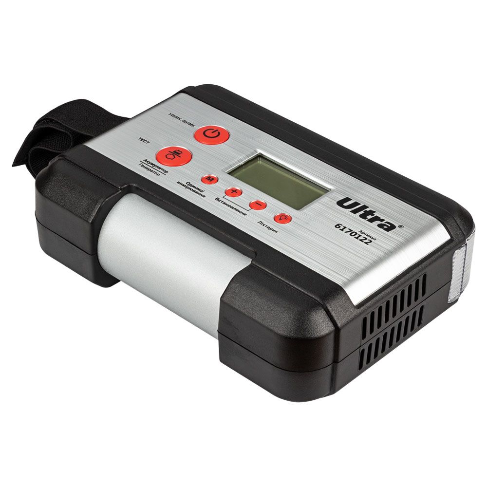 Компрессор автомобильный с электронным дисплеем 12В 180Вт 15А 45л/мин 10бар ULTRA (6170122)