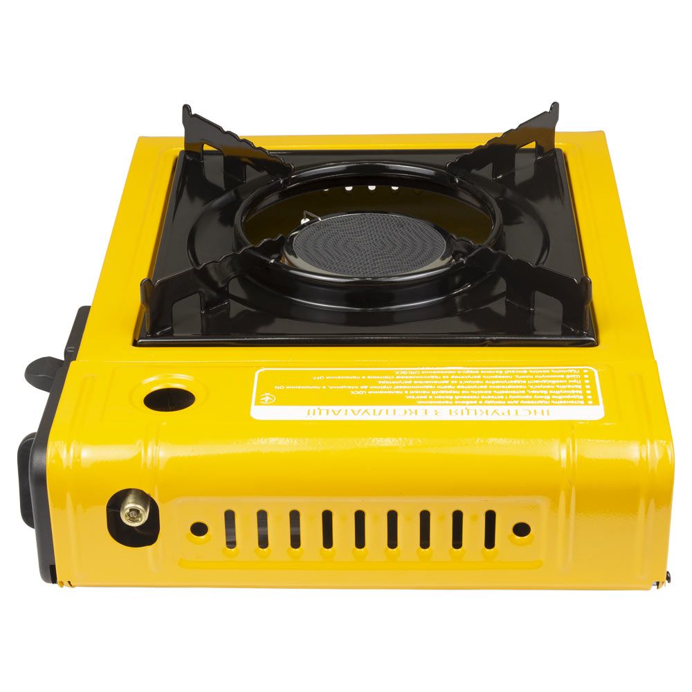 Плита газова одноконфорочна з керамічним інфрачервоним пальником, п'єзопідпалом і адаптером (кейс) S