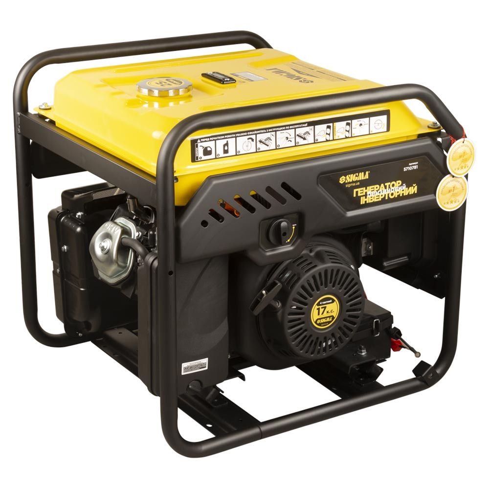 Генератор инверторный бензиновый 220В 7.5/8.0кВт 25л 4-х тактный с выводом под АВР SIGMA (5710781