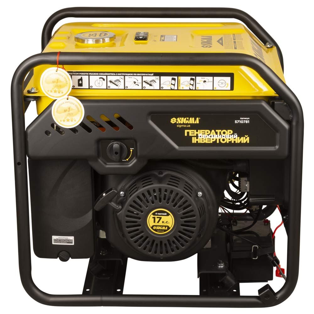 Генератор инверторный бензиновый 220В 7.5/8.0кВт 25л 4-х тактный с выводом под АВР SIGMA (5710781