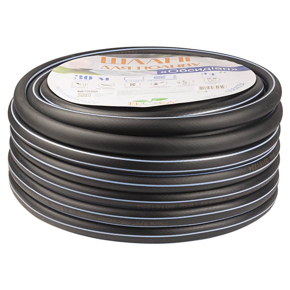 Шланг для полива Обсидиан 4 слоя армированный ¾" 30м FLORA (5064054)