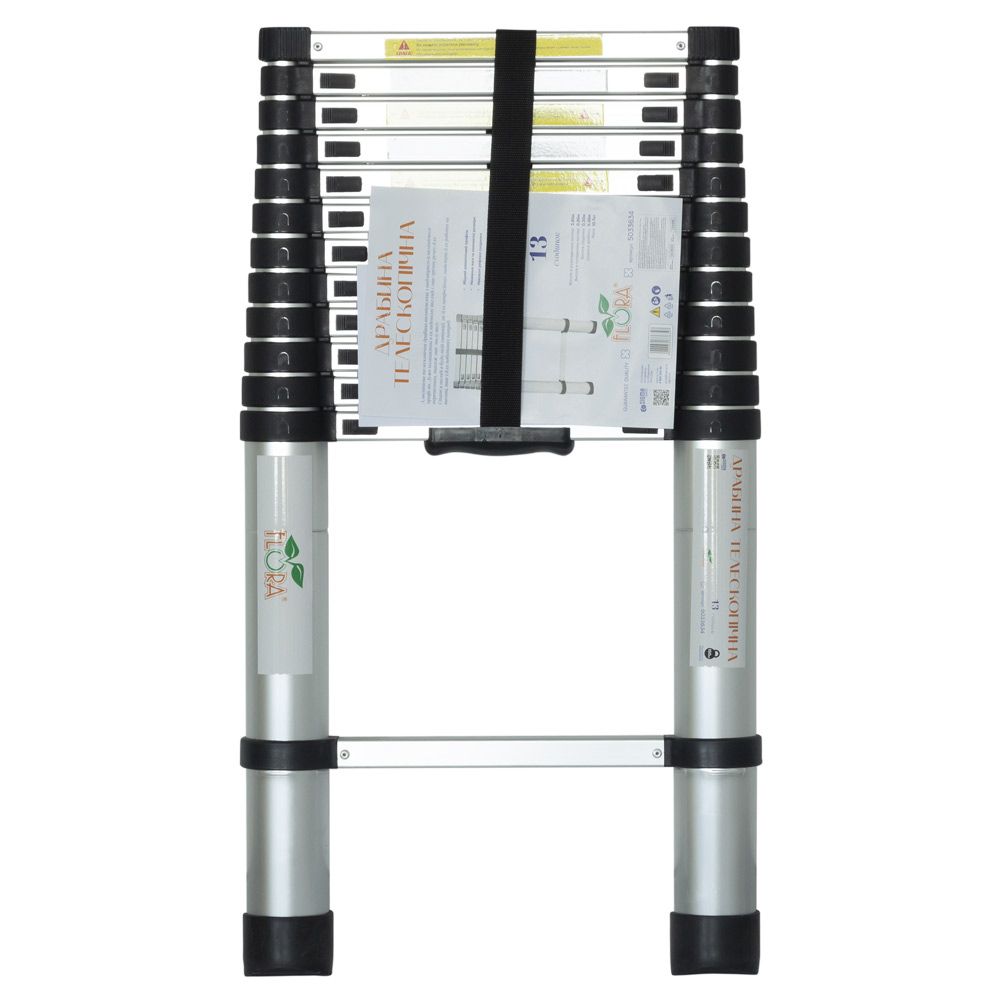 Драбина телескопічна 13 сходинок 3.8м FLORA (5033634)