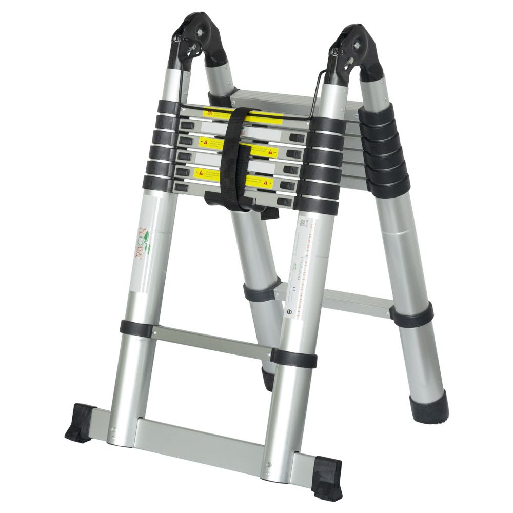 Драбина телескопічна універсальна 14 сходинок 4.4м FLORA (5033424)