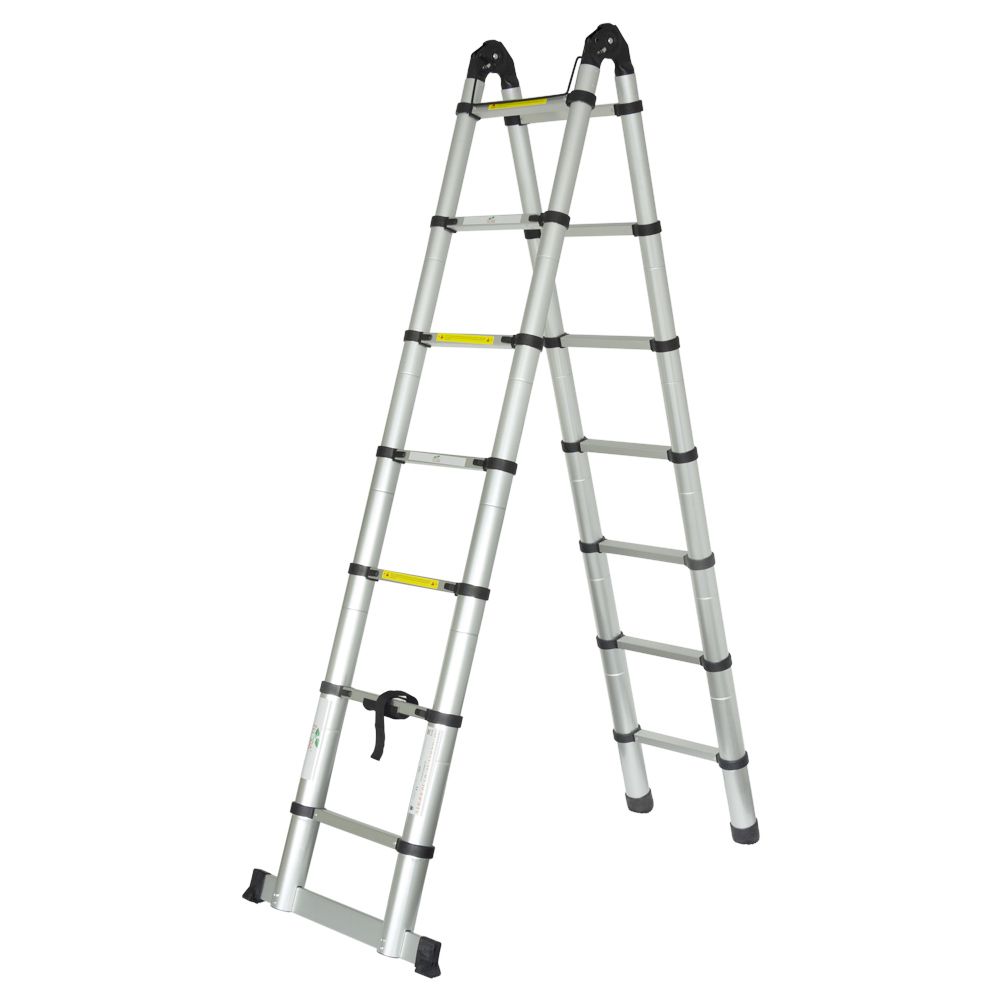Драбина телескопічна універсальна 14 сходинок 4.4м FLORA (5033424)