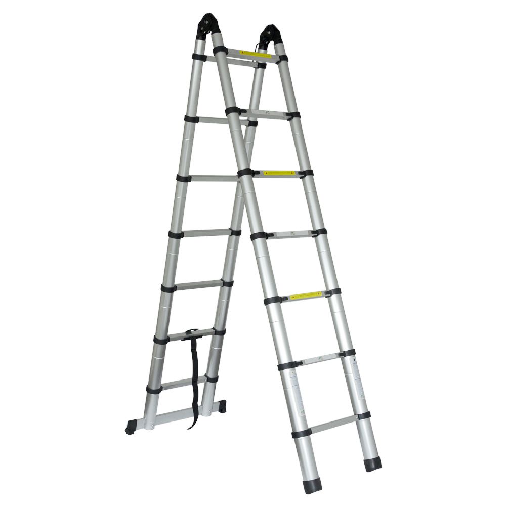 Драбина телескопічна універсальна 14 сходинок 4.4м FLORA (5033424)