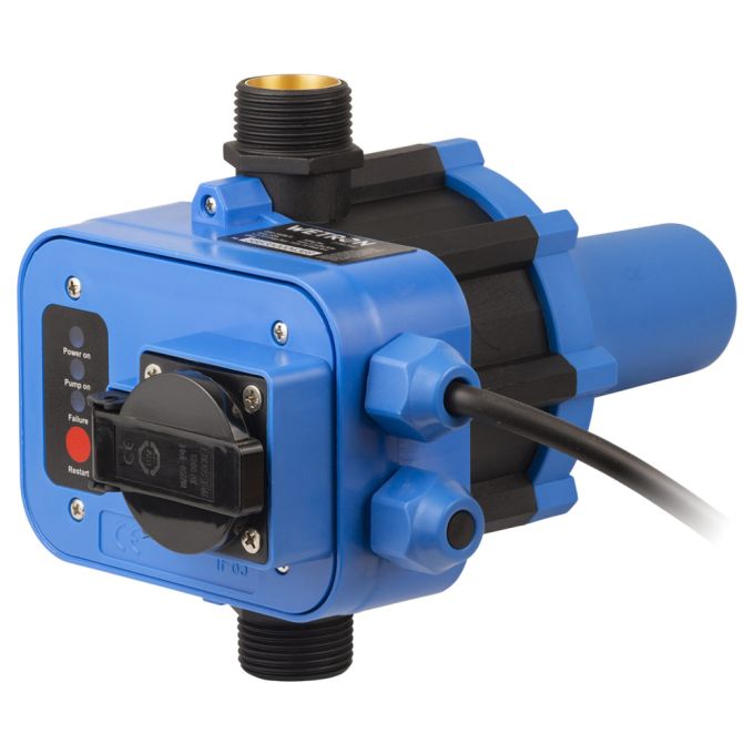 Контроллер давления электронный 1.1кВт Ø1" + розетка WETRON DSK-8.2 (779756)