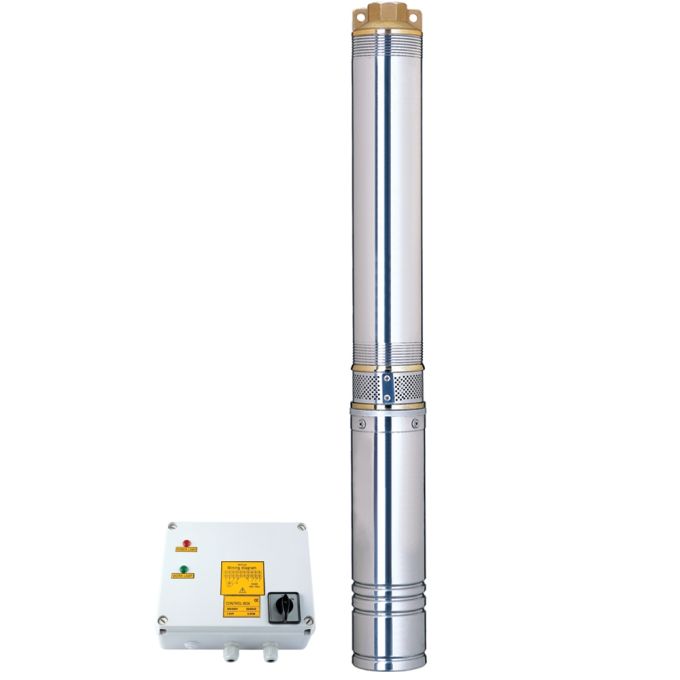 Насос відцентровий 380В 5.5кВт H 119(70)м Q 380(265)л/хв Ø102мм (з 3х ЧАСТИН) DONGYIN 4SD16/20 (7771