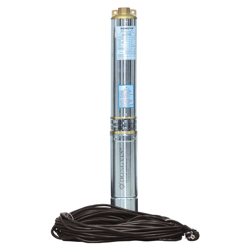 Насос відцентровий свердловинний 1.1кВт H 65 (43)м Q 140(100)л/хв Ø102мм (кабель 35м) DONGYIN 4SDM6/