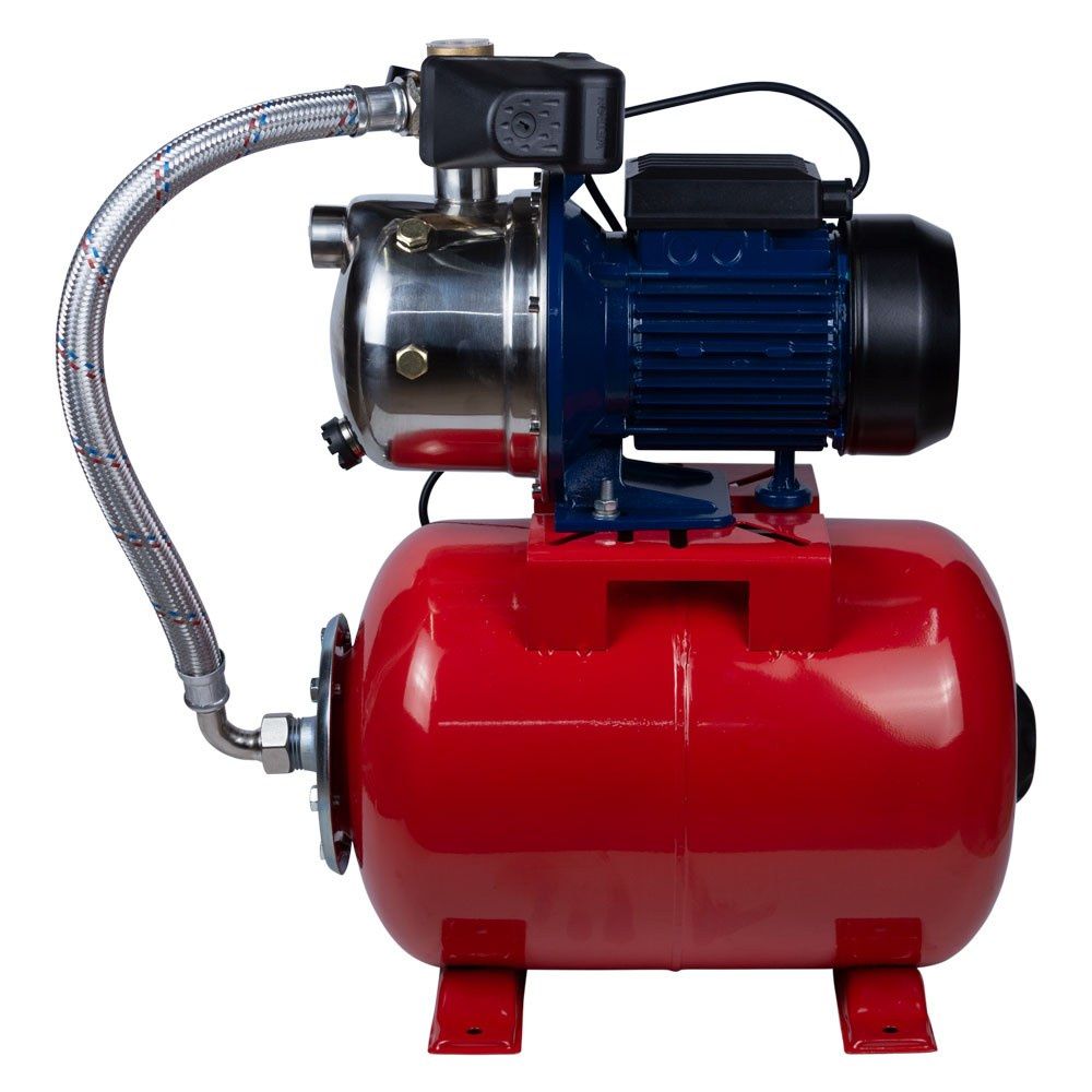 Станція 0.75кВт Hmax 42м Qmax 50л/хв (самовсмоктуючий насос нерж) 24л Україна WETRON JETS80А5 (77505