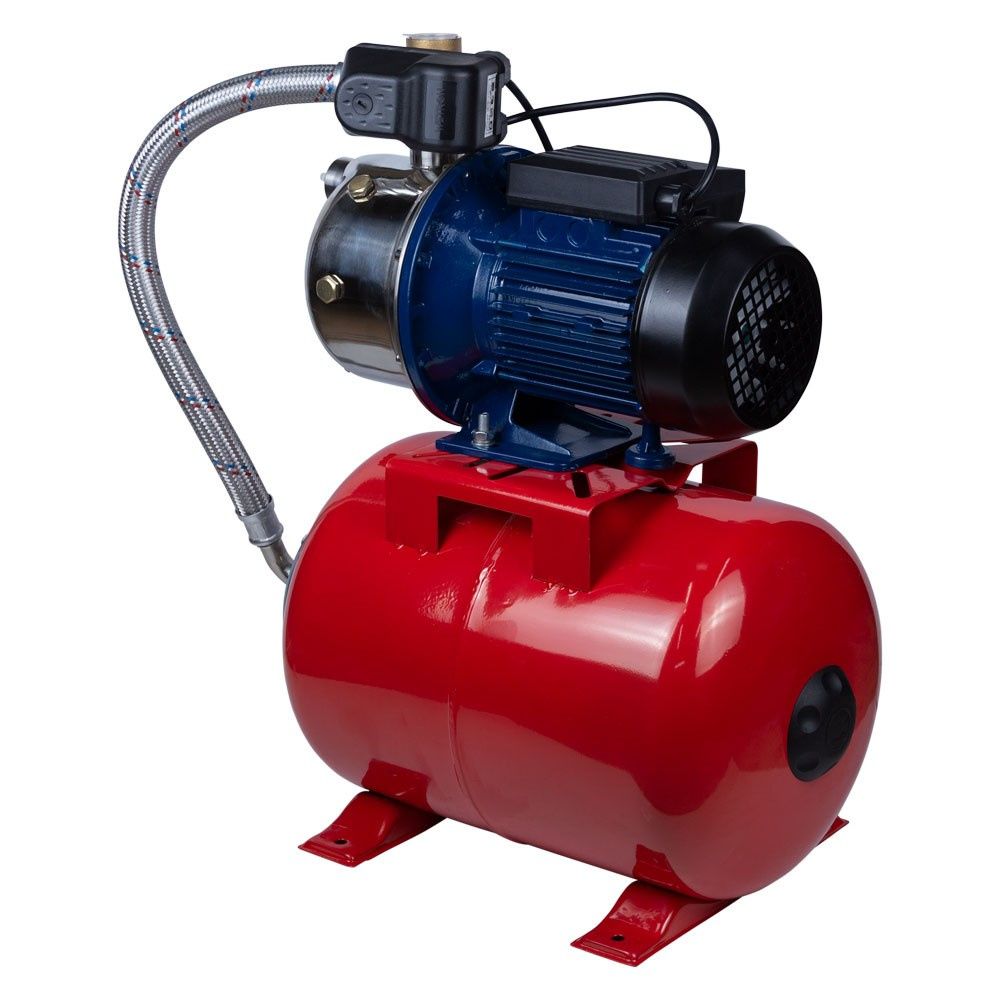 Станція 0.75кВт Hmax 42м Qmax 50л/хв (самовсмоктуючий насос нерж) 24л Україна WETRON JETS80А5 (77505