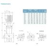 Насос центробежный многоступенчатый вертикальный 380В 5.5кВт H 58(48)м Q 475(333)л/мин нерж LEO 3.0