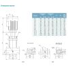 Насос центробежный многоступенчатый вертикальный 380В 5.5кВт H 95(83)м Q 392(250)л/мин нерж LEO 3.0