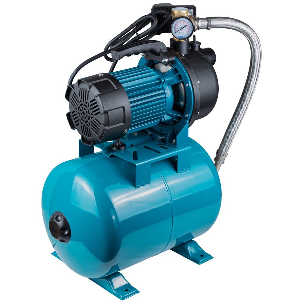 Станція 1.0кВт Hmax 44м Qmax 73л/хв пластик (самовсмоктуючий насос) 24л Україна AquaticaLEO EKJ-1002