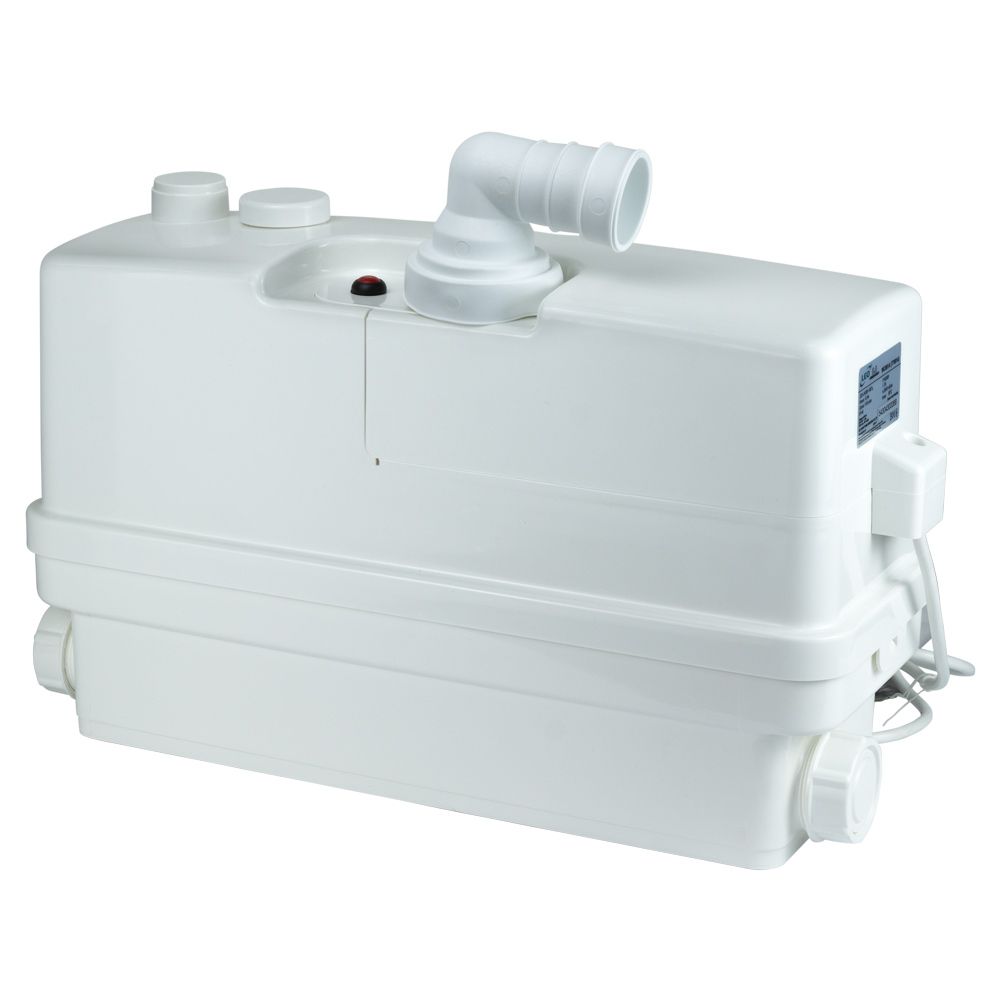 Станція каналізаційна 0.6кВт Hmax 8.5м Qmax 110л/хв 3 входу + фронтальний вхід 90мм LEO 3.0 WC601A (