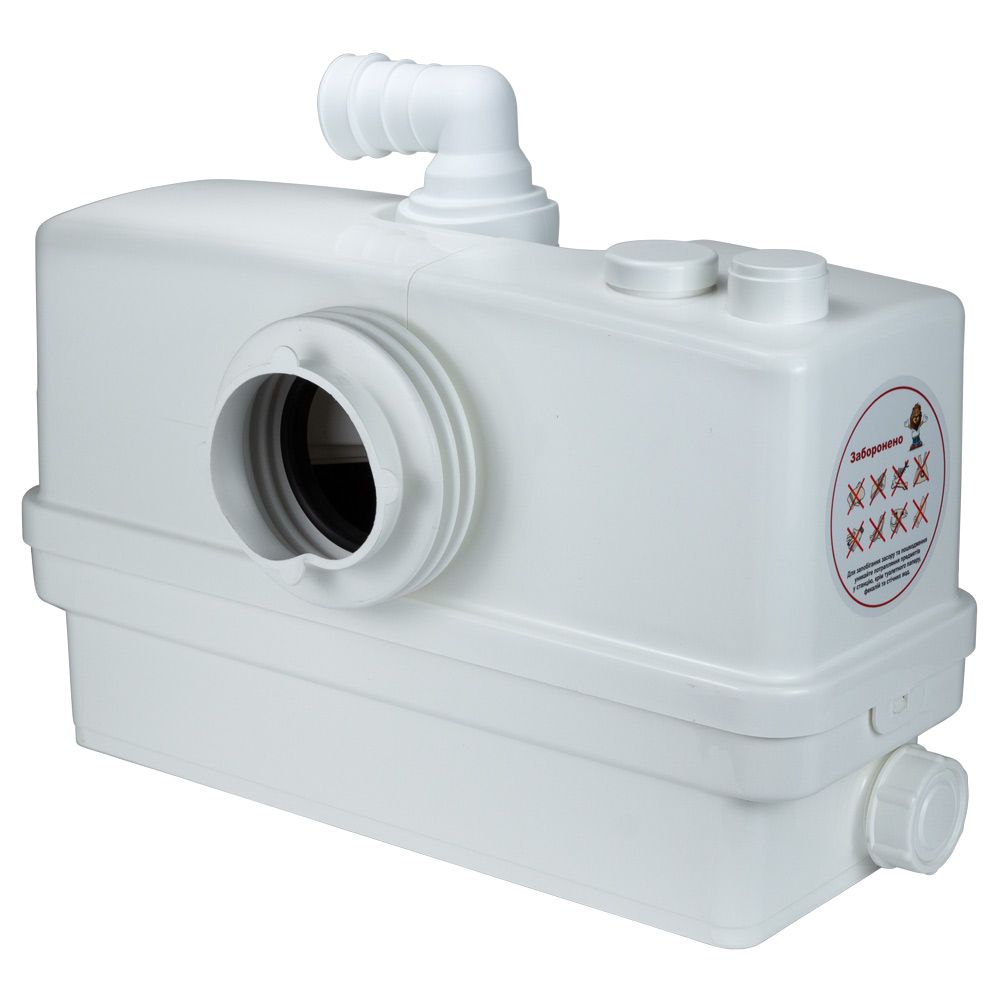 Станція каналізаційна 0.6кВт Hmax 8.5м Qmax 110л/хв 3 входу + фронтальний вхід 90мм LEO 3.0 WC601A (