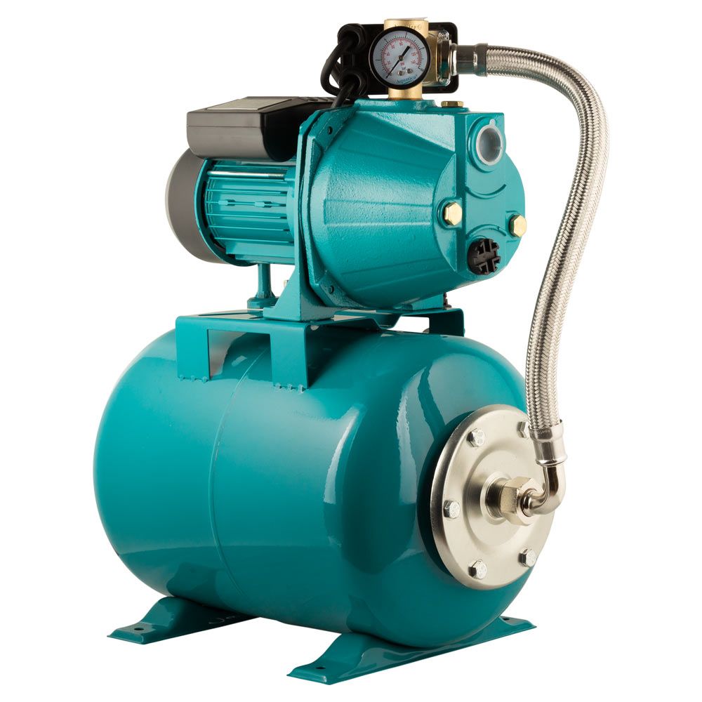 Станція 0.75кВт Hmax48м Qmax 55л/хв (самовсмоктуючий насос) 24л Україна AQUATICA JETa80A5/UA (775092