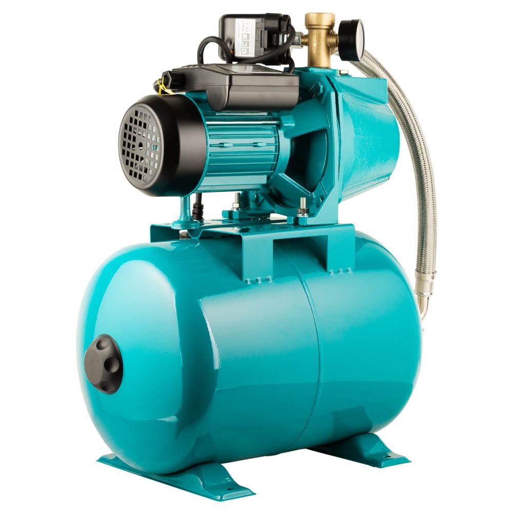 Станція 0.75кВт Hmax48м Qmax 55л/хв (самовсмоктуючий насос) 24л Україна AQUATICA JETa80A5/UA (775092