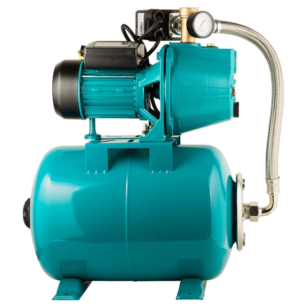 Станція 0.75кВт Hmax48м Qmax 55л/хв (самовсмоктуючий насос) 24л Україна AQUATICA JETa80A5/UA (775092