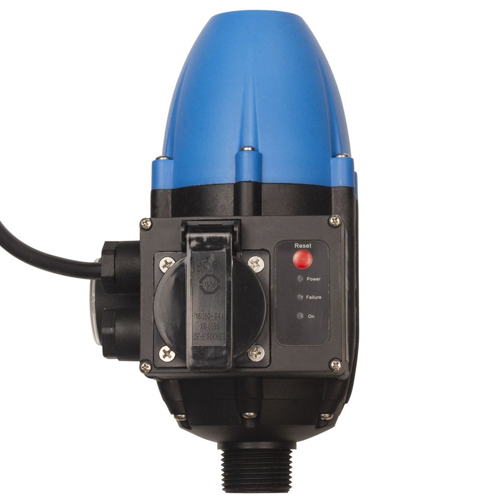 Контроллер давления электронный 1.1кВт Ø1" рег. давление вкл 1.5-3.0 бар + розетка и вилка WETRON (779734)