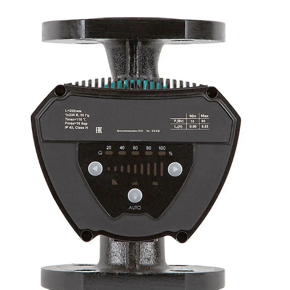 Насос циркуляційний енергозберігаючий фланц 8-130Вт Hmax 8м Qmax 133л/хв DN40 220мм + зворотний флан