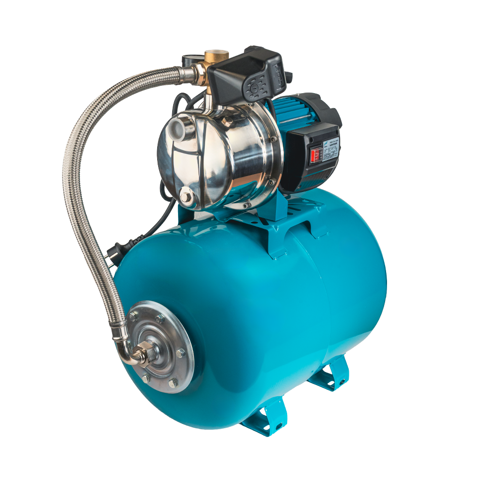 Станция 1.2кВт Hmax 48м Qmax 80л/мин нерж (самовсасывающий насос нерж) 50л Украина LEO (775314/50)