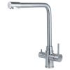 Смеситель KT Ø35 для кухни гусак с выходом для питьевой воды на гайке SS AQUATICA KT-4B770P (9722121)