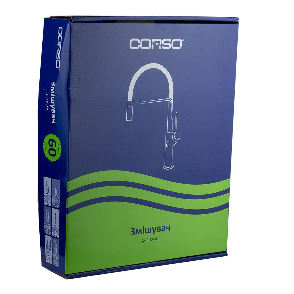 Змішувач ARNO 1/2" для кухні Г-виливши на шпильці CORSO FE-5B252C (9679100)