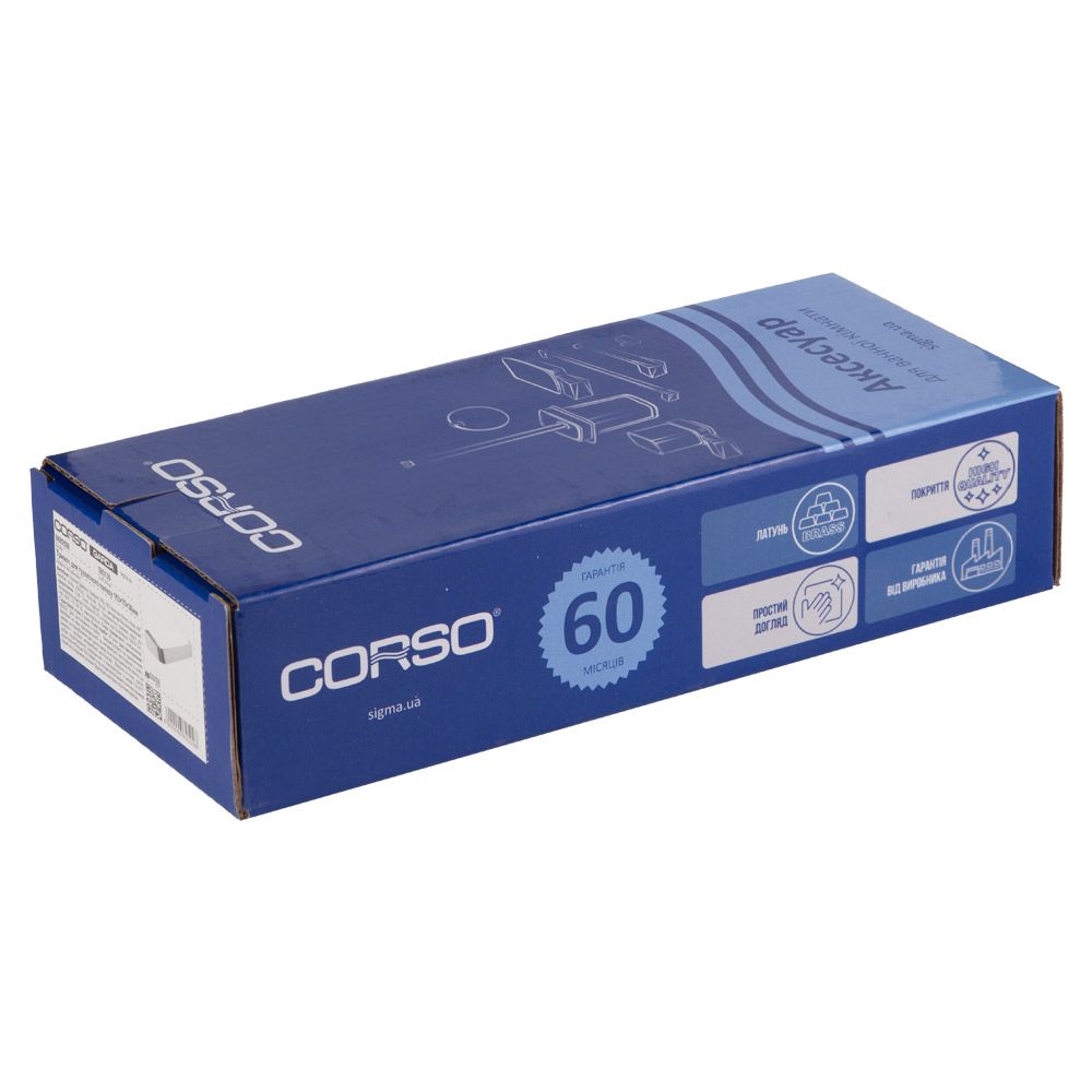 Держатель для туалетной бумаги GARDA 163×70×36мм CORSO (9680509)