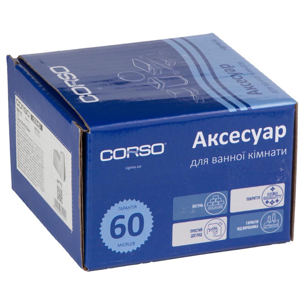 Крючок COMO 50×43×30мм CORSO (9681105)