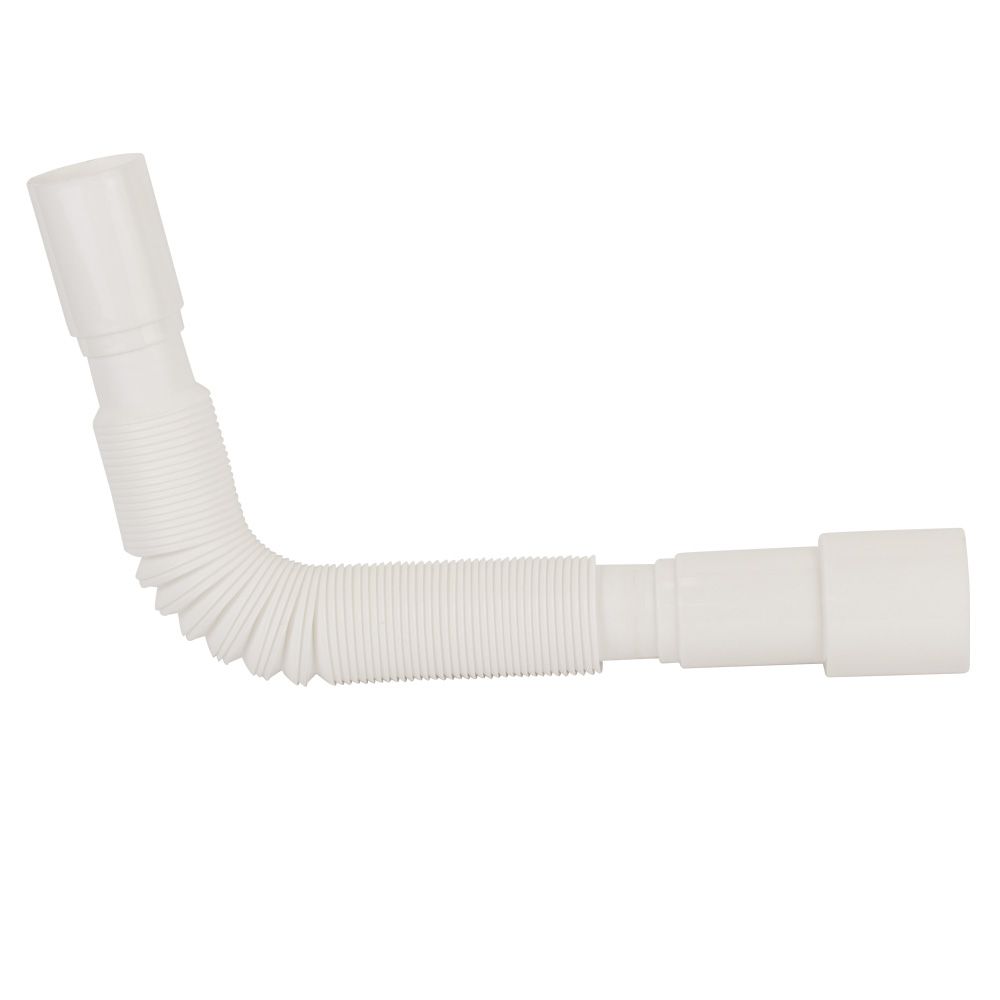 Сифон для кухонної мийки з нержавіючим випуском 1½" виводом під пральну машину та гнучким відводом Ø