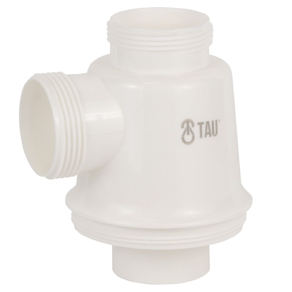 Сифон для кухонної мийки з нержавіючим випуском 1½" виводом під пральну машину та гнучким відводом Ø