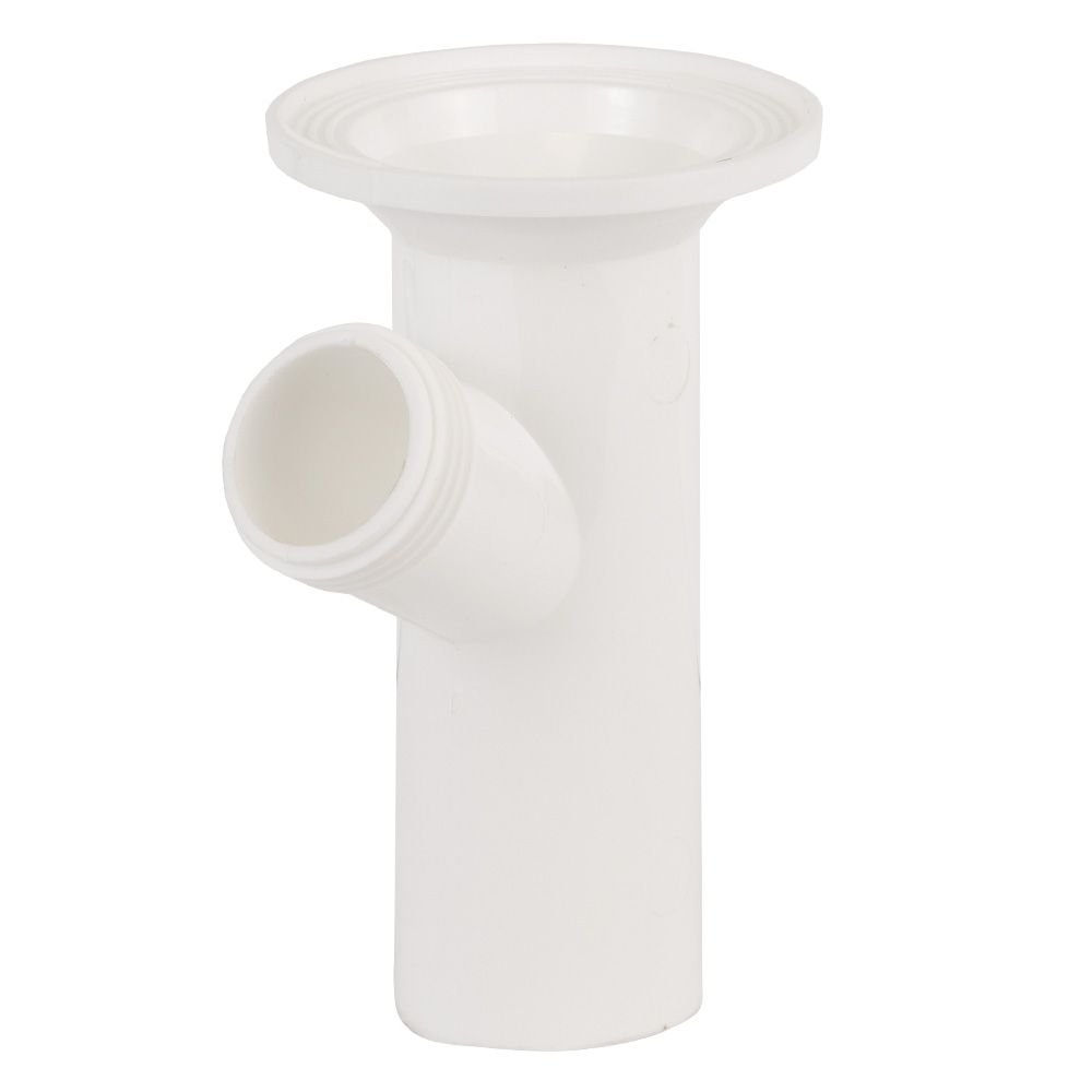 Сифон для кухонної мийки з нержавіючим випуском 1½" виводом під пральну машину та гнучким відводом Ø