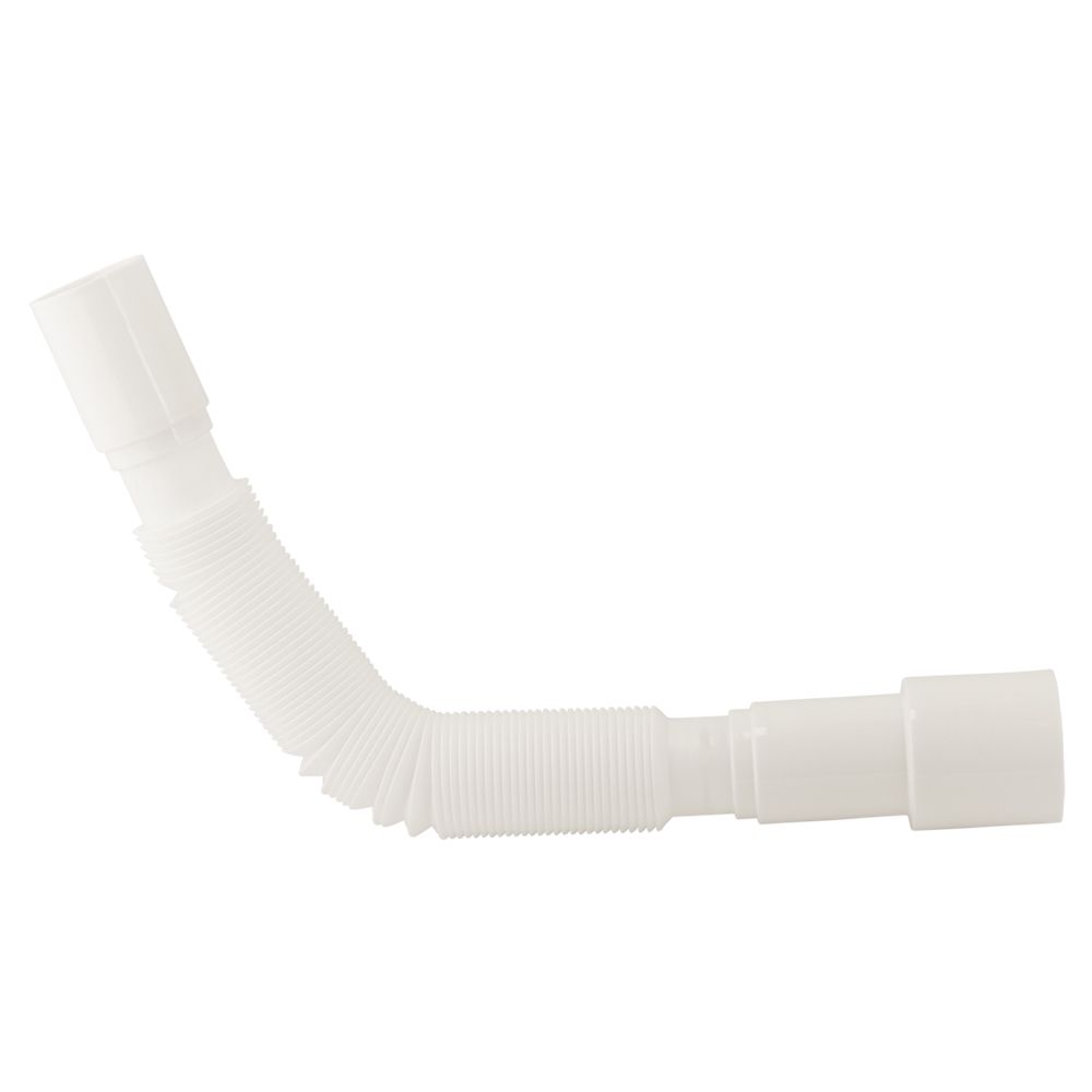 Сифон для кухонної мийки з пластиковим випуском 3½" підведенням під пральну машину круглим переливом і гнучким відведенням D40/50мм (чорний) Tau