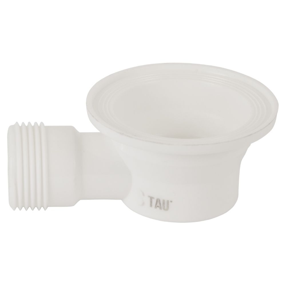 Сифон для ванни прямоточний з пробкою на ланцюжку і гнучким відведенням Ø40/50мм TAU (9843820)