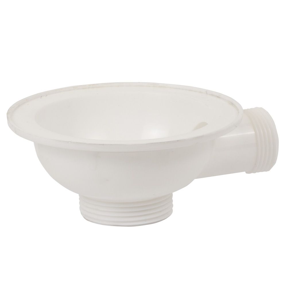 Сифон для кухонної мийки з нержавіючим випуском 3½" круглим переливом і гнучким відведенням Ø40/50мм