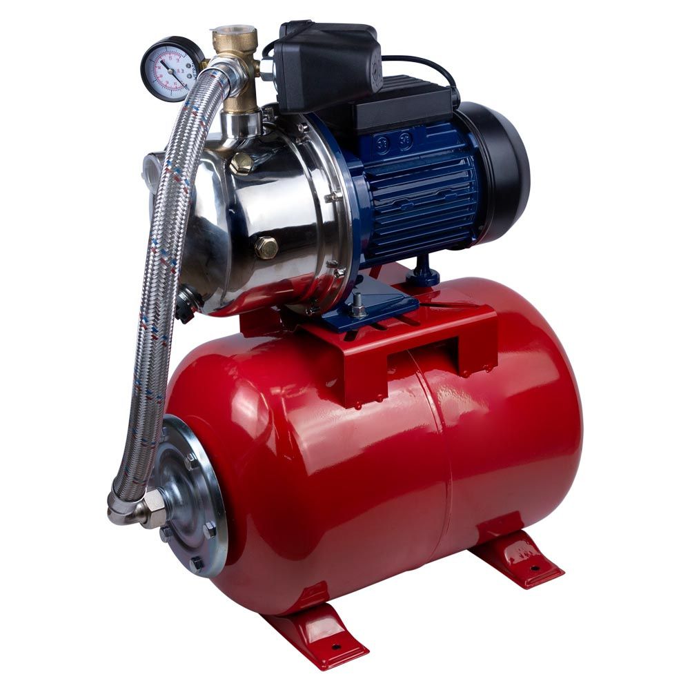 Станція 1.1кВт Hmax 48м Qmax 60л/хв (самовсмоктуючий насос нерж) 24л Україна WETRON JETS100А5 (77505