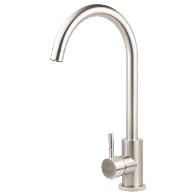 Змішувач s20 Ø35 для кухні вилив вухо на гайці SS TAU (9820101)