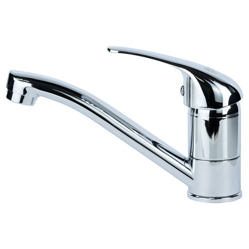 Смеситель TN Ø35 для кухни гусак прямой 150мм на шпильке (КРАТНО 2ШТ) TAU TN-2B142C (9846100)