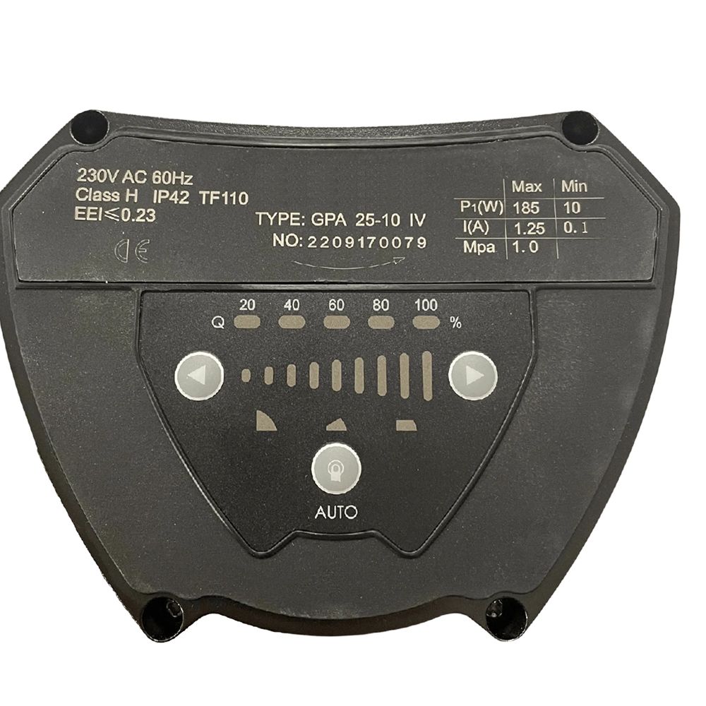 Насос циркуляционный энергосберегающий фланц 10-185Вт Hmax 10м Qmax 167л/мин DN40 220мм + обратный фл