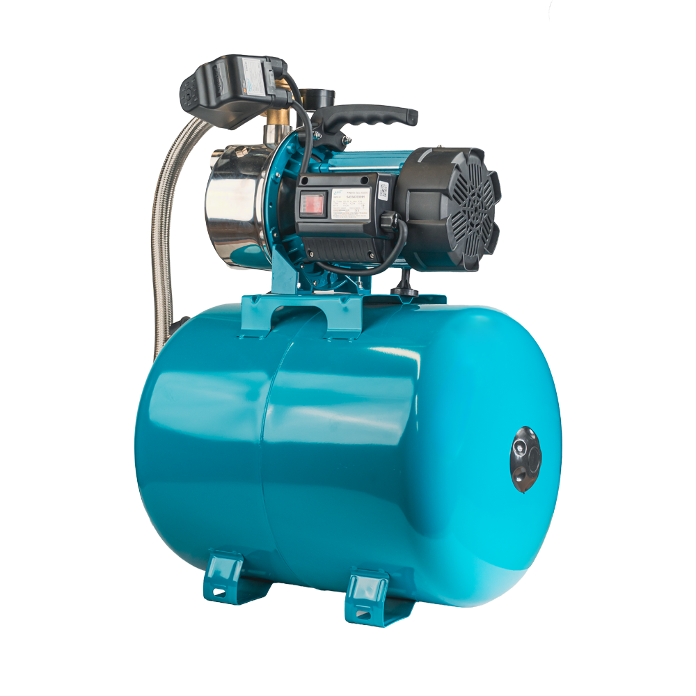 Станція 1.0кВт Hmax 44м Qmax 73л/хв нерж (самовсмоктувальний насос нерж) 50л Україна LEO (775313/50)