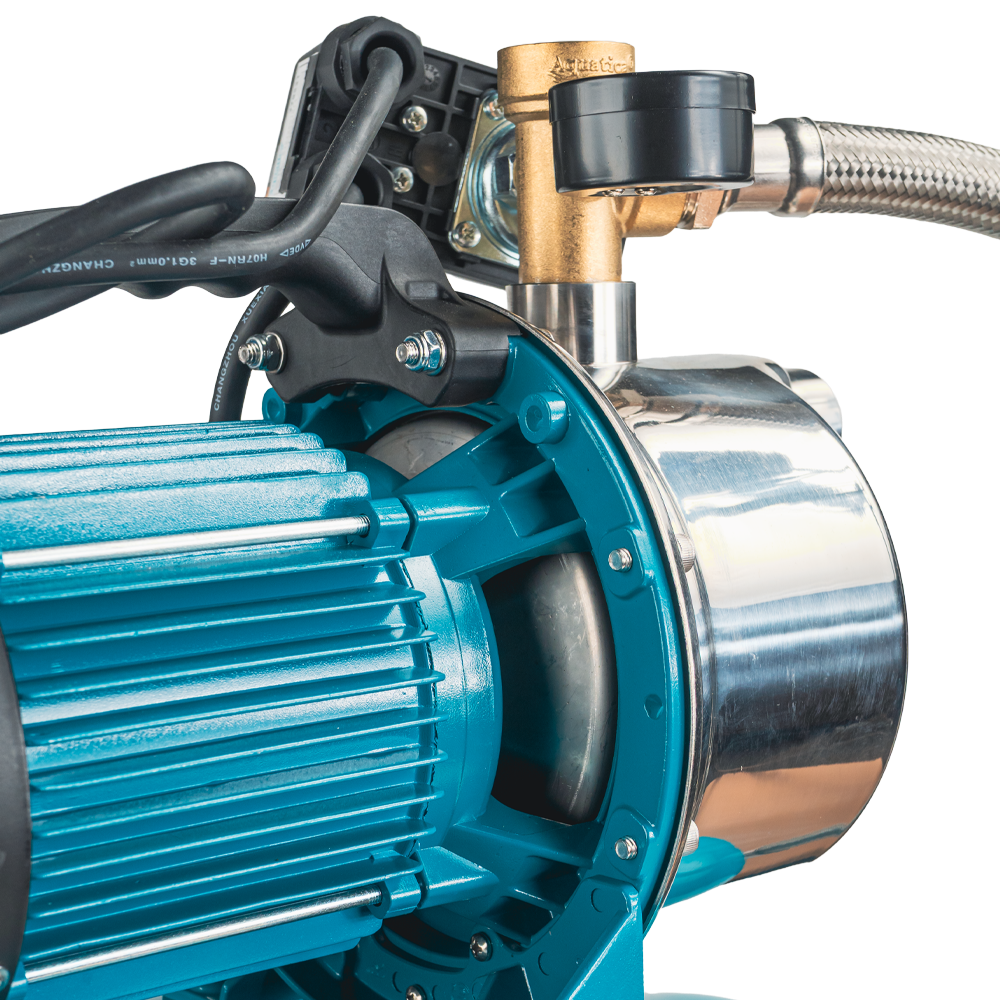 Станція 1.0кВт Hmax 44м Qmax 73л/хв нерж (самовсмоктувальний насос нерж) 50л Україна LEO (775313/50)