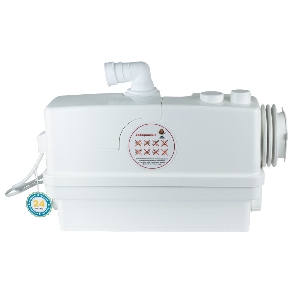 Станция канализационная 0.6кВт Hmax 8.5м Qmax 110л/мин 3 входа + боковой вход 90мм LEO 3.0 WC601В (7769