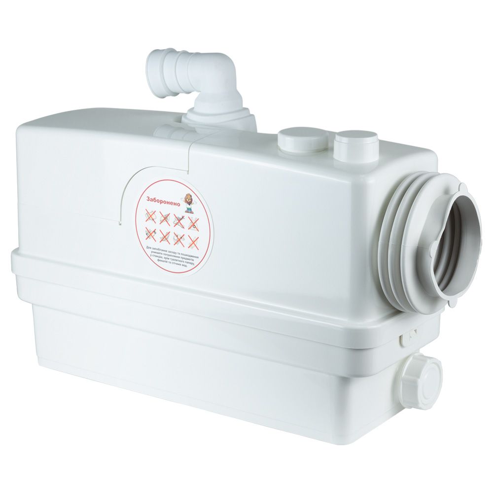 Станция канализационная 0.6кВт Hmax 8.5м Qmax 110л/мин 3 входа + боковой вход 90мм LEO 3.0 WC601В (7769